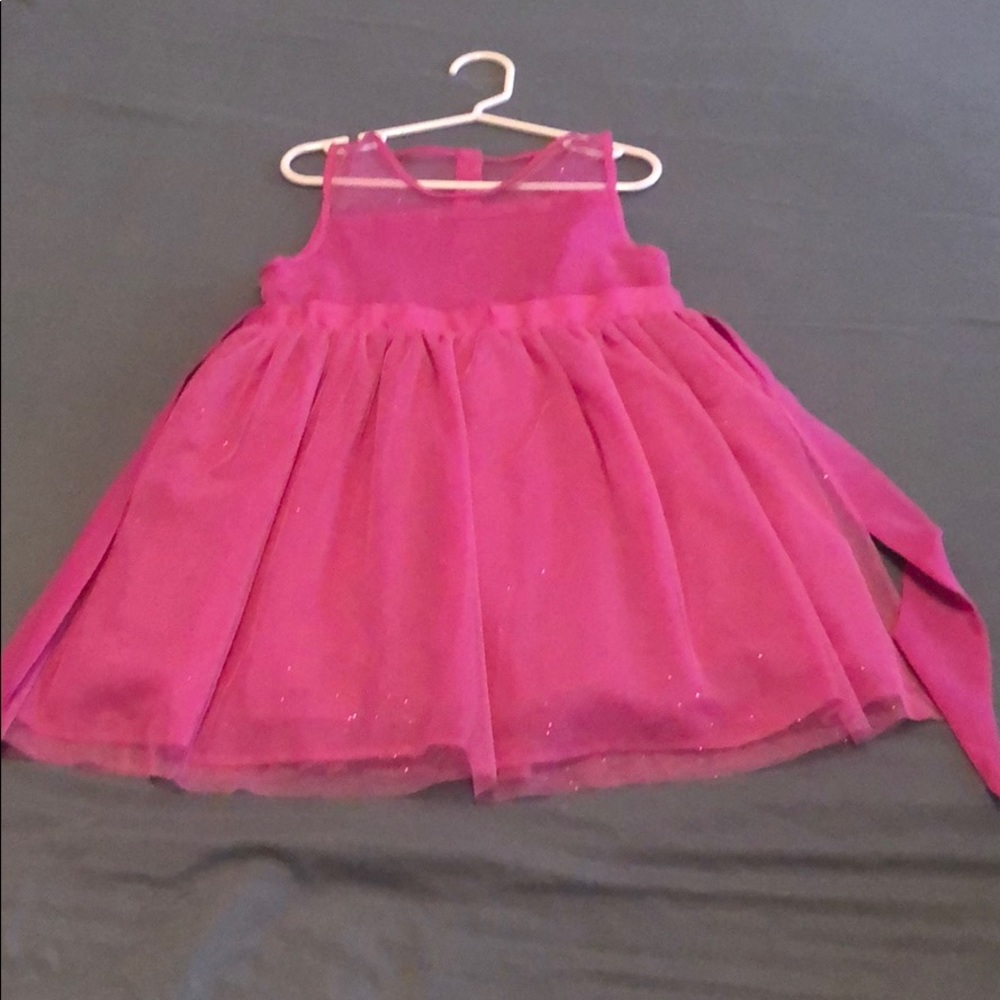 Pink glitter tule dress size 5-6